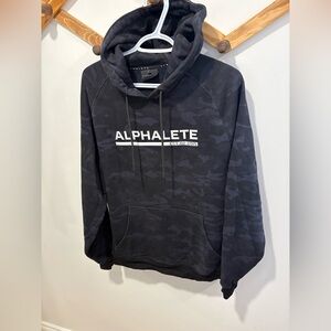 Alphalete Men's Black Camouflage Hoodie